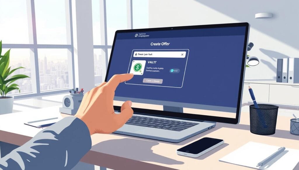 create offer in vault